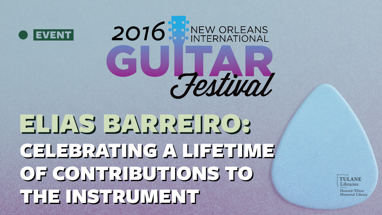 Elias Barreiro: Celebrating a Lifetime of Contributions to the Instrument