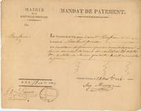 Mandats de Paiement issued by the Mayor of New Orleans in favor of various individuals.
