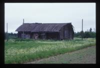 Zabolot'e (Terekhino). Log house & barn