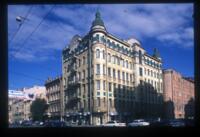 Zaiachii (hare) Lane 2 / 51 Suvorov Prospekt (left), M. A. Sizov apartment building