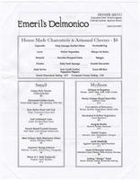 Delmonico dinner menu