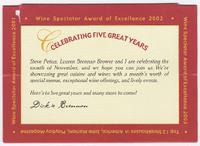 Dickie Brennan's Steakhouse anniversary celebration