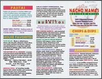 Nacho Mama's Mexican Grill restaurant menu