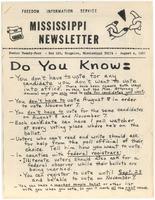 Mississippi Newsletter No. 24