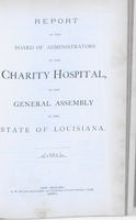Charity Hospital Report 1882