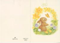 Easter card and envelope from Sandy 