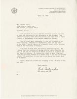 Letter from Bob Gentry and Sue