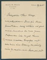 Signature of Albert Döderlein (b.1860, d.1941), German obstetrician and gynecologist