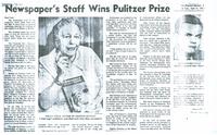Newspaper's Staff Wins Pulitzer Prize