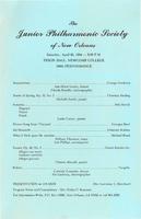 1984-04-25 Junior Philharmonic Society of New Orleans concert program