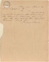 Letter from  Julius Pratt  to Lewis Tappan