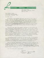 Letter from Florence M. Jumonville to Thelma Toole