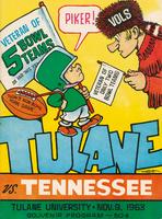 Tulane University Football Souvenir Program-Tulane vs. Tennessee