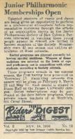 1956 Junior Philharmonic Memberships Open