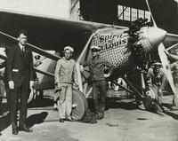 Charles Lindbergh taken with the “Spirit of St. Louis”