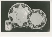 Picasso style plates and mug