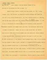 Digest of Edward "Noon" Johnson Interview, 1960-05-28