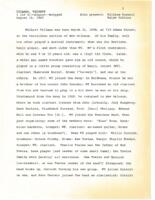Digest of Wilbert Tillman Interview, 1961-08-15