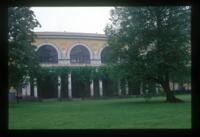 Pavlovsk Palace, right colonnade & gallery, park facade