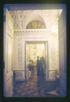 Pavlovsk Palace, interior, Dressing Room of Mariia Fedorovna, view toward Freilin (ladies in waiting) Room