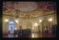 Pavlovsk Palace, interior, Throne Hall (large state hall), ceiling, trompe l'oeil painting