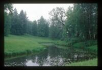 Pavlovsk Park, meadow & Slavianka River near Temple of Friendship