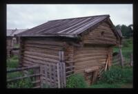 Kimzha. Log barn, Paiusov House