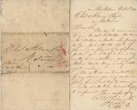 Business letter from Robert Jump, representing J.W. Zacharie and Company, [commission merchants], New Orleans, to Charles Stillman, Matamoros, [Mexico]