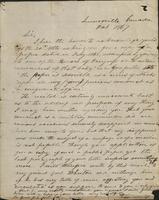 Personal letter from Jefferson Davis, Lennoxville, Canada, to Joseph E. Johnston, [Abingdon, Virginia]