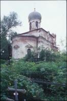 Tikhvin. Church of Saint Job, northeast view, with cemetery