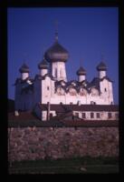 Cathedral of the Transfiguration & west wall, Transfiguration Monastery