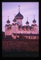 Cathedral of the Transfiguration & west wall, Transfiguration Monastery