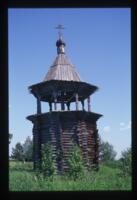 Tsyvozero. Log bell tower