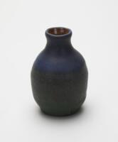 Small Vase with Dark Blue-Green Glaze  