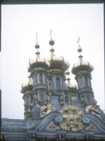 Catherine Palace, Catherine Park 1, Court Church of the Resurrection, north facade, cupolas & Crosses