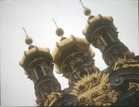 Catherine Palace, Catherine Park 1, Court Church of the Resurrection, north facade, gilded cherubs & cupolas