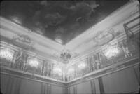 Catherine Palace, interior, amber room (under reconstruction), cornice & ceiling