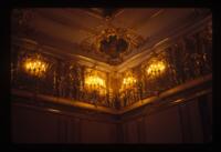 Catherine Palace, interior, amber room (under reconstruction), cornice & ceiling