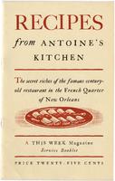 Recipes from Antoine's kitchen