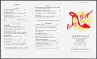 Ruby Slipper Cafe restaurant menu