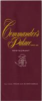 Commander's Palace pamphlet