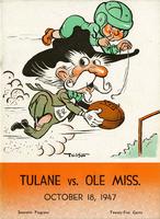 Tulane University Football Program; Tulane vs. Ole Miss.