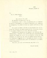 Letter from Joaquín Zavala Solís to Don J. Jesús Macías