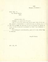 Letter from Joaquín Zavala Solís to Don Manuel Romero