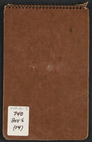 Brown spiral notebook