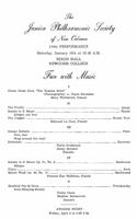 1971-01-16 Junior Philharmonic Society of New Orleans concert program
