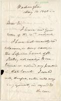 Letter from  Daniel Webster to Lewis Tappan