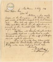 Letter from  Amos Townsend Jr.  to Lewis Tappan