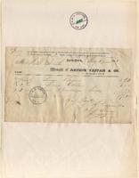 Receipt to S.M. Booth from Arthur Tappan & Co.