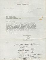 Letter form S. Frederick Starr to Thelma Toole